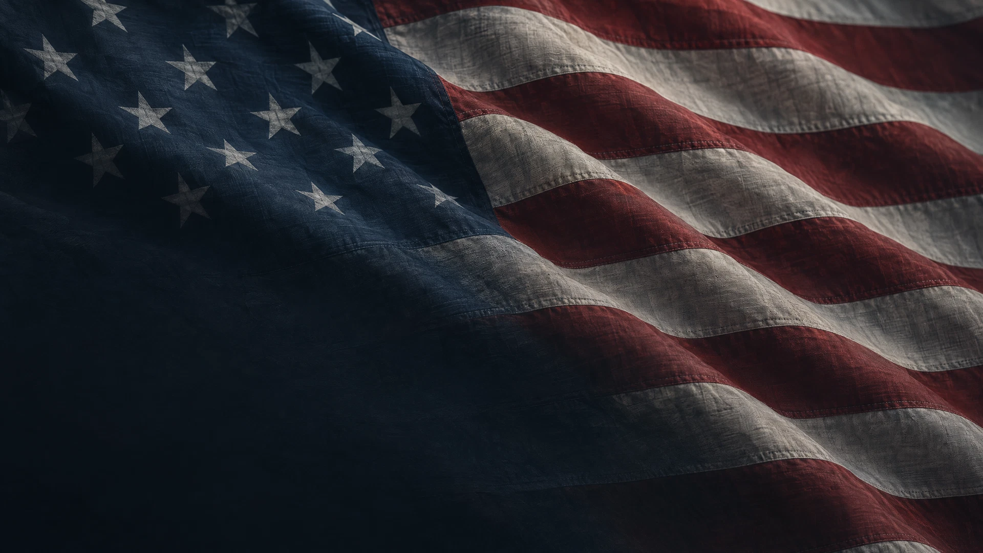 Faded United States flag motif